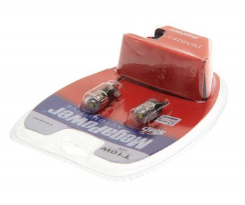 589 р. Лампа светодиодная 12V W5W T10 W2.1x9.5d 6000K с тестером блистер (2шт.) MEGAPOWER MEGAPOWER-AUTOMOTIVE 10120w-2блт  с доставкой в г. Керчь. Увеличить фотографию 2