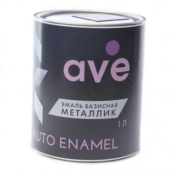 2 099 р. Краска глубоко черная металлик 1л AVE AVE 10195080  с доставкой в г. Керчь. Увеличить фотографию 1