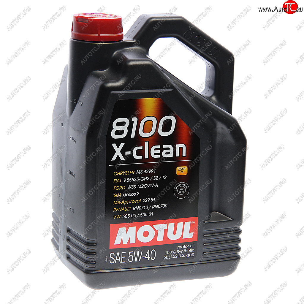 5 799 р. Масло моторное 8100 X-CLEAN C3 5W40 синт.5л MOTUL MOTUL 102051  с доставкой в г. Керчь