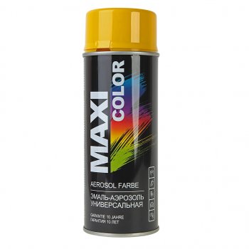 439 р. Краска желтая аэрозоль 400мл MAXI COLOR MAXI COLOR 1021mx  с доставкой в г. Керчь. Увеличить фотографию 1