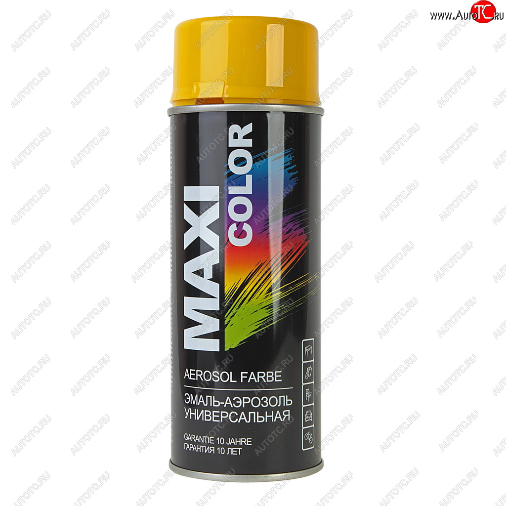 439 р. Краска желтая аэрозоль 400мл MAXI COLOR MAXI COLOR 1021mx  с доставкой в г. Керчь