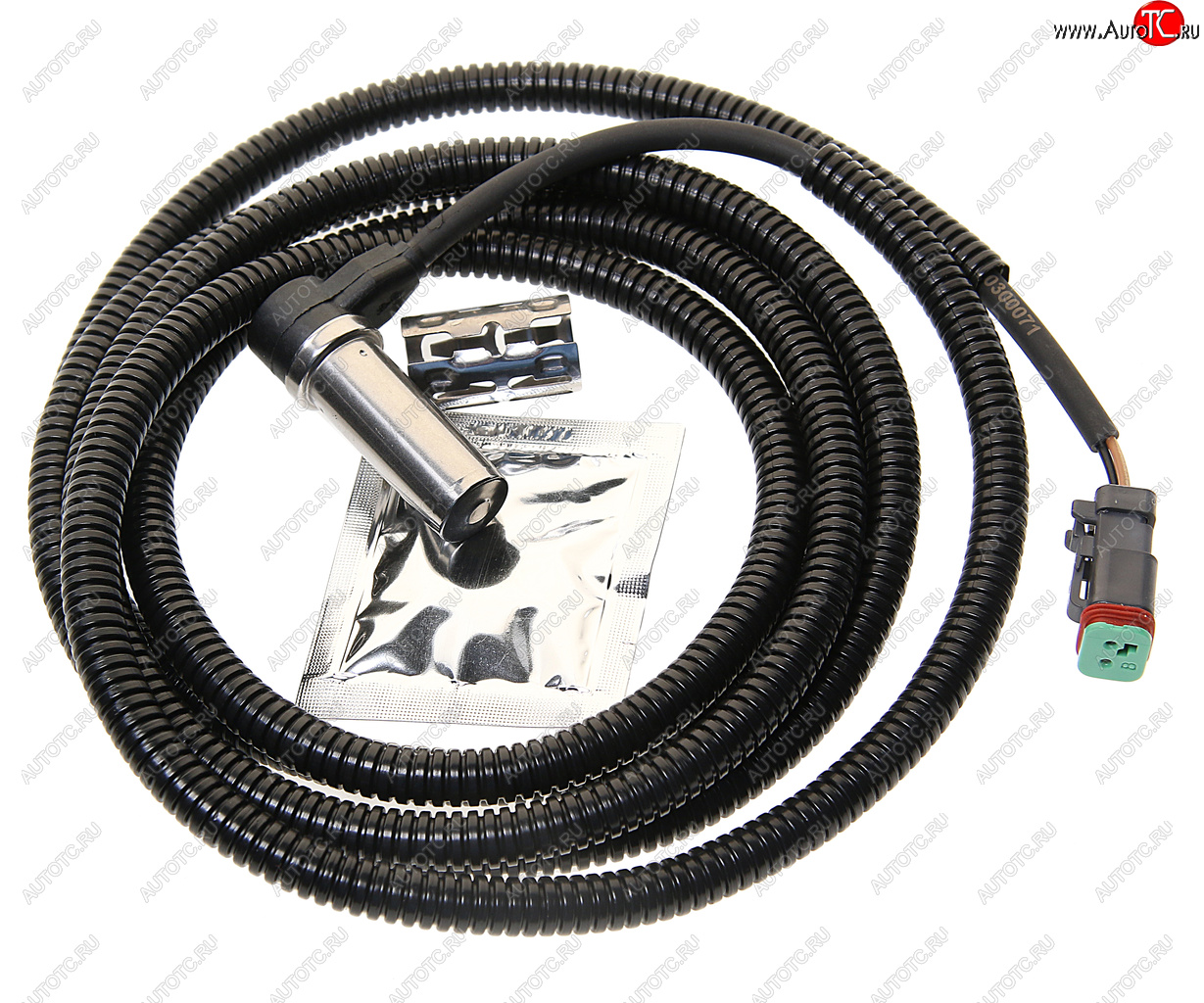 2 499 р. Датчик АБС КАМАЗ RENAULT колеса правого прямой (L=2400мм) TE PARTS TE PARTS 10300071 TE PARTS 10300071  с доставкой в г. Керчь