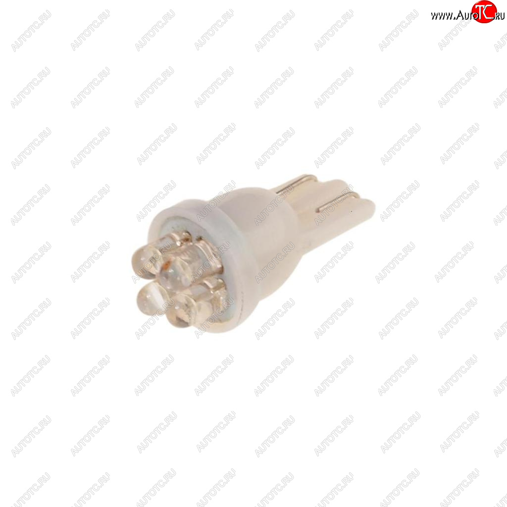 39 р. Лампа светодиодная 12V W5W T10 W2.1x9.5d 6000K 4 LED MEGAPOWER MEGAPOWER-AUTOMOTIVE 10313w  с доставкой в г. Керчь
