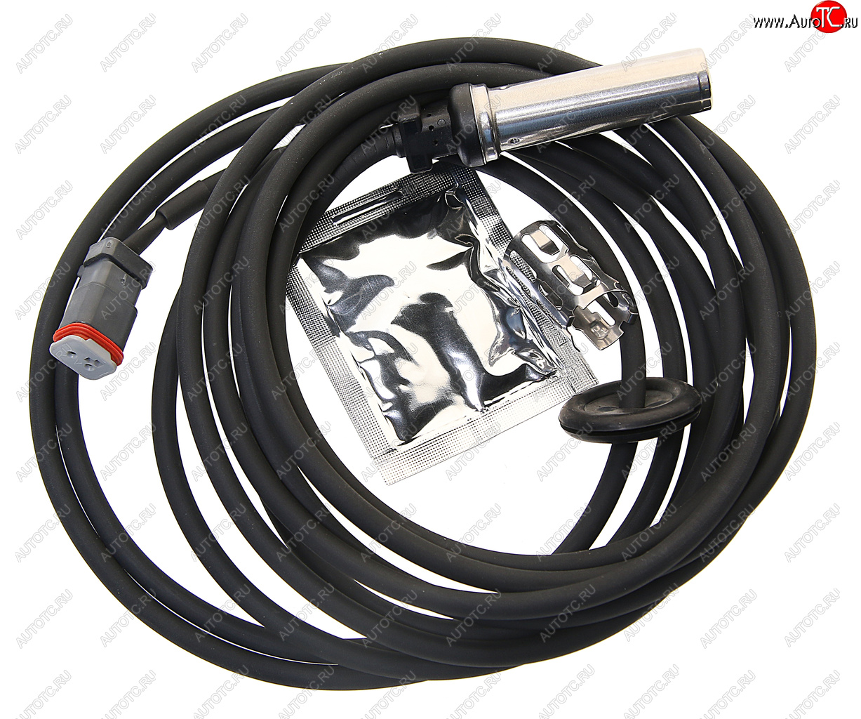 4 399 р. Датчик АБС КАМАЗ VOLVO RENAULT колеса прямой (L=4014мм) без фиксатора TE PARTS TE PARTS 10323470  с доставкой в г. Керчь