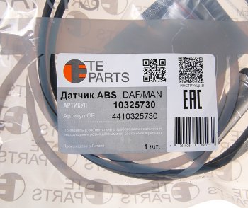 2 899 р. Датчик АБС КАМАЗ DAF MAN колеса прямой (L=1010мм) TE PARTS TE PARTS 10325730  с доставкой в г. Керчь. Увеличить фотографию 2
