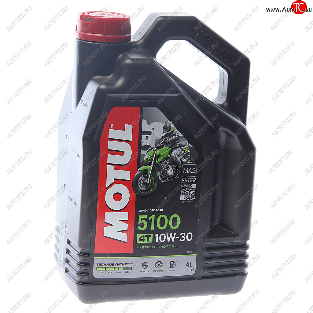 4 199 р. Масло моторное для 4-х тактных двигателей 5100 4T 10W30 псинт.4л MOTUL MOTUL 104063  с доставкой в г. Керчь