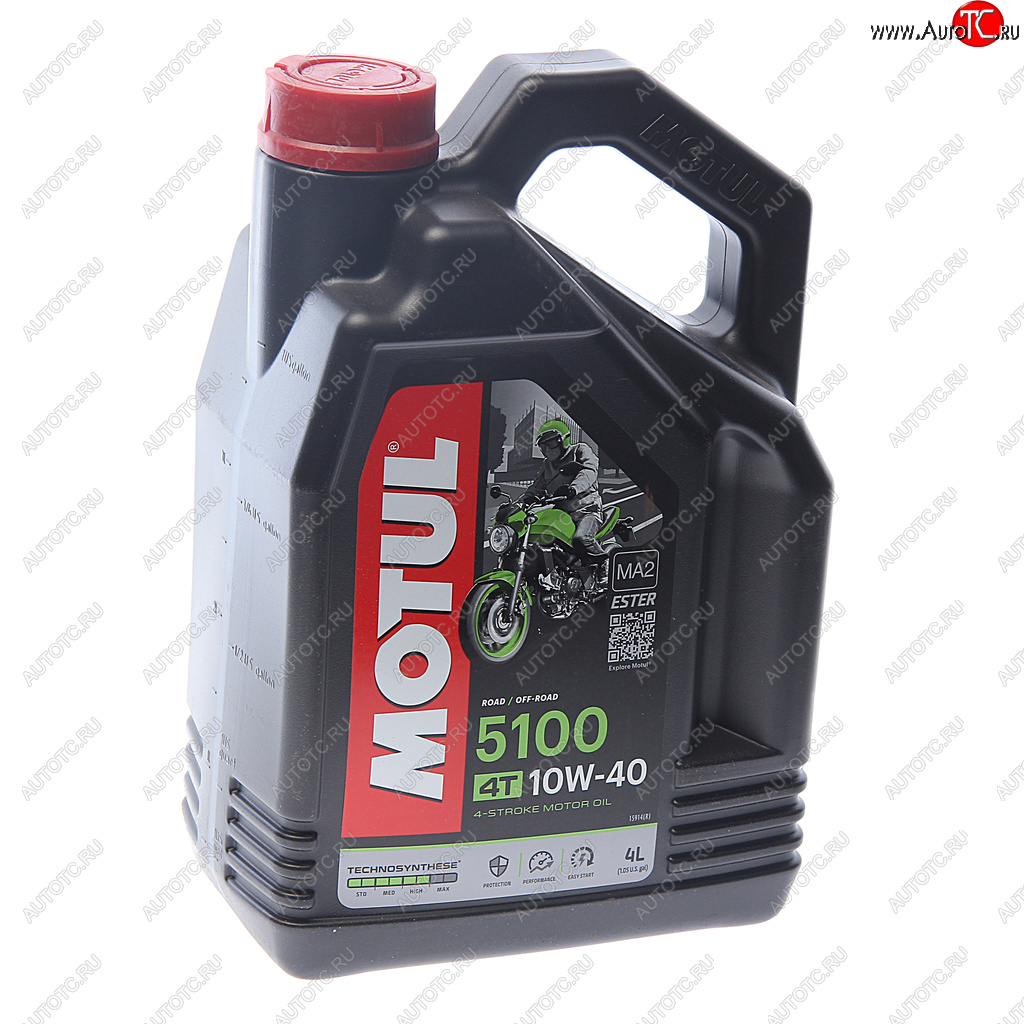 4 299 р. Масло моторное для 4-х тактных двигателей 5100 4T 10W40 псинт.4л MOTUL MOTUL 104068  с доставкой в г. Керчь