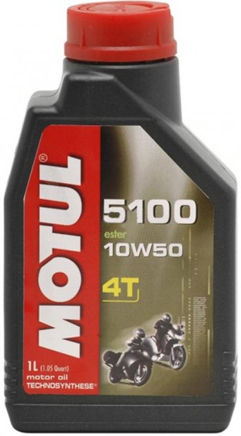 1 499 р. Масло моторное для 4-х тактных двигателей 5100 ESTER 4T 10W50 псинт.1л MOTUL MOTUL 104074  с доставкой в г. Керчь. Увеличить фотографию 1