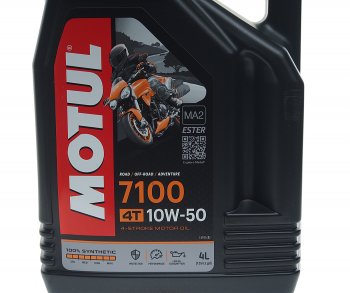 7 599 р. Масло моторное для 4-х тактных двигателей 7100 ESTER 4T 10W50 синт.4л MOTUL MOTUL 104098  с доставкой в г. Керчь. Увеличить фотографию 2
