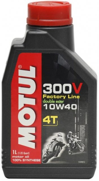 2 379 р. Масло моторное для 4-х тактных двигателей 300V 4T FACTORY LINE 10W40 синт.1л MOTUL MOTUL 104118  с доставкой в г. Керчь. Увеличить фотографию 1