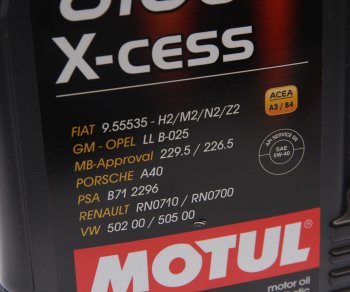5 799 р. Масло моторное 8100 X-CESS 5W40 синт.4л MOTUL MOTUL 104256  с доставкой в г. Керчь. Увеличить фотографию 2