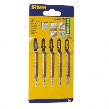 869 р. Пилка для лобзика набор 5шт. дерево 56мм IRWIN IRWIN 10504226  с доставкой в г. Керчь. Увеличить фотографию 1