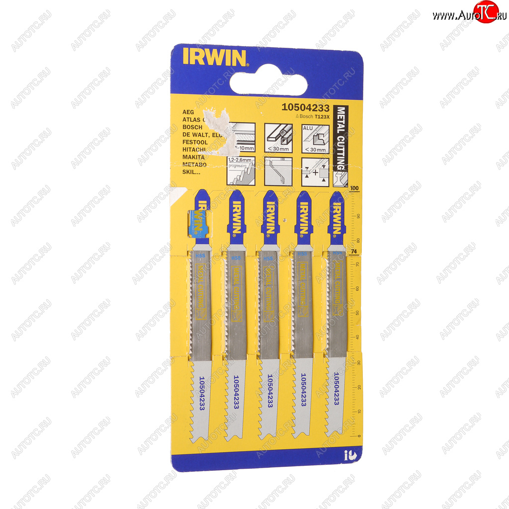 1 429 р. Пилка для лобзика набор 5шт. металл 74мм IRWIN IRWIN 10504233  с доставкой в г. Керчь