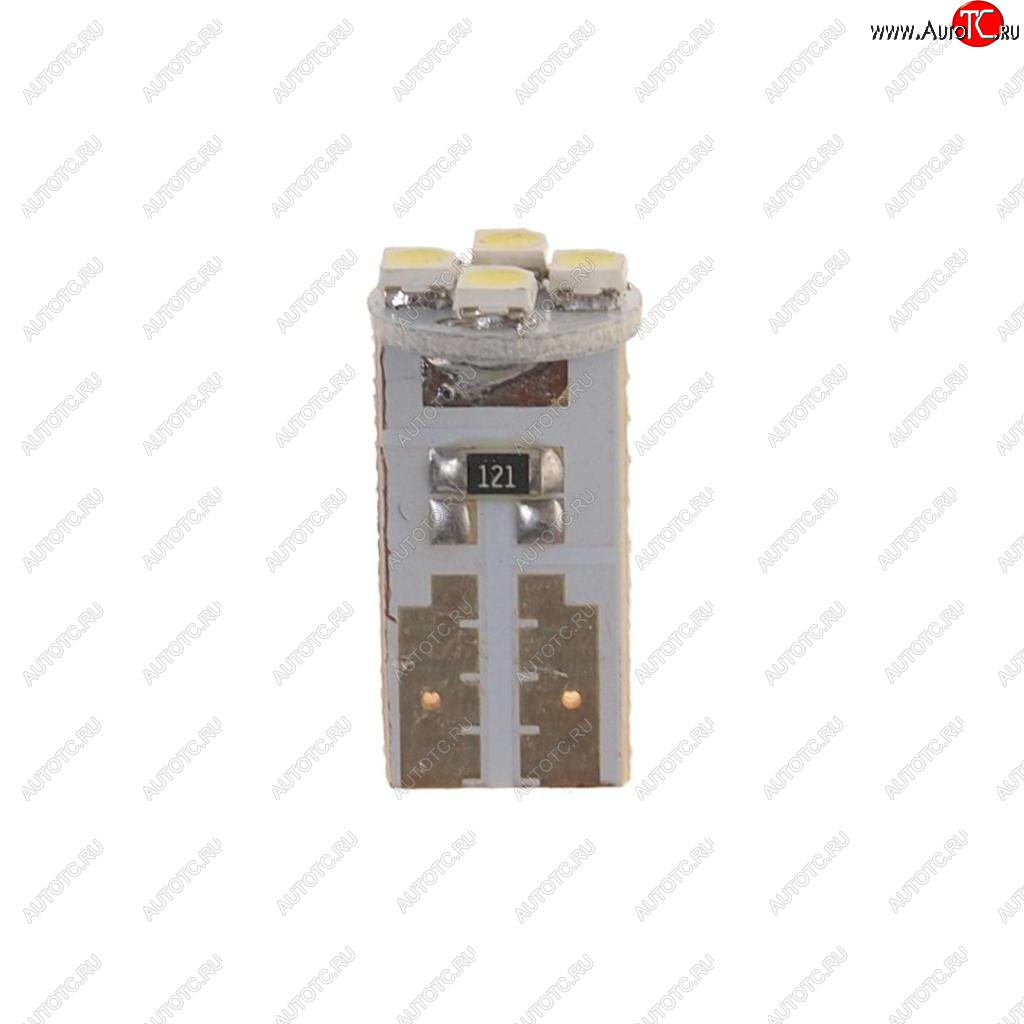 31 р. Лампа светодиодная 12V W5W T10 W2.1x9.5d 6000K 4 LED MEGAPOWER MEGAPOWER-AUTOMOTIVE 10513w  с доставкой в г. Керчь