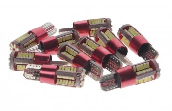 154 р. Лампа светодиодная 1224V W5W T10W W2.1x9.5d 6000K 57 SMD линза с обманкой White MEGA ELECTRIC MEGA ELECTRIC 10570  с доставкой в г. Керчь. Увеличить фотографию 1