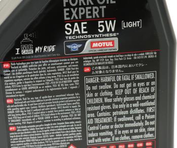 1 699 р. Масло для мотовилок и амортизаторов FORK OIL EXPERT LIGHT 5W псинт.1л MOTUL MOTUL 105929  с доставкой в г. Керчь. Увеличить фотографию 2