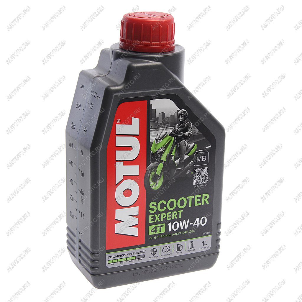 1 279 р. Масло моторное для 4-х тактных двигателей SCOOTER EXPERT 4T 10W40 MB псинт.1л MOTUL MOTUL 105935  с доставкой в г. Керчь