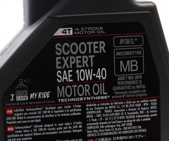 1 279 р. Масло моторное для 4-х тактных двигателей SCOOTER EXPERT 4T 10W40 MB псинт.1л MOTUL MOTUL 105935  с доставкой в г. Керчь. Увеличить фотографию 2