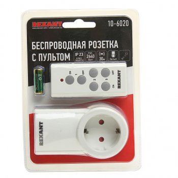 1 399 р. Розетка радиоуправляемая c пультом RX-001 REXANT REXANT 10-6020  с доставкой в г. Керчь. Увеличить фотографию 1