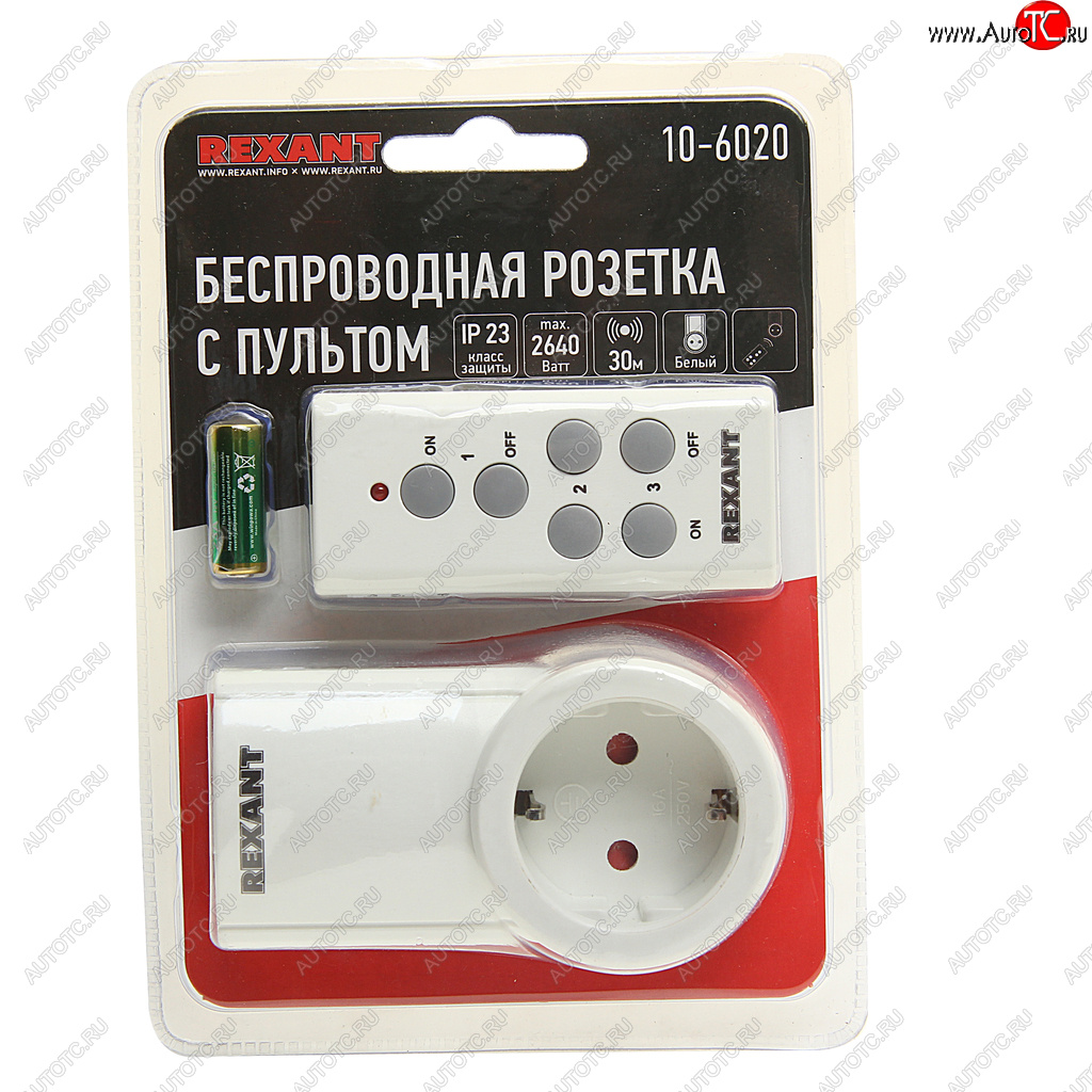 1 399 р. Розетка радиоуправляемая c пультом RX-001 REXANT REXANT 10-6020  с доставкой в г. Керчь