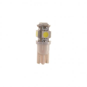 29 р. Лампа светодиодная 12V W5W T10 W2.1x9.5d 6000K 5 LED MEGAPOWER MEGAPOWER-AUTOMOTIVE 10714w  с доставкой в г. Керчь. Увеличить фотографию 2