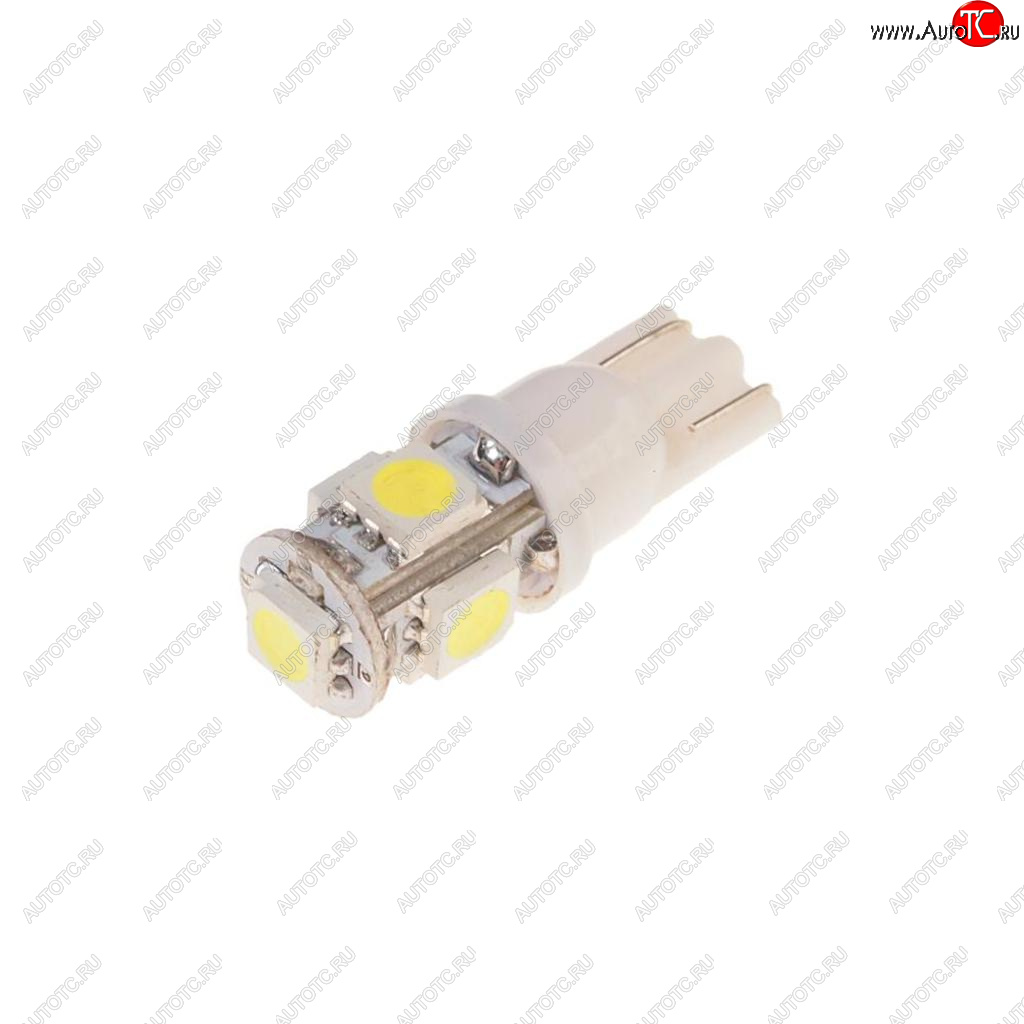 29 р. Лампа светодиодная 12V W5W T10 W2.1x9.5d 6000K 5 LED MEGAPOWER MEGAPOWER-AUTOMOTIVE 10714w  с доставкой в г. Керчь