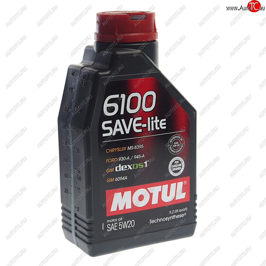 1 129 р. Масло моторное 6100 SAVE-LITE 5W20 синт.1л MOTUL MOTUL 108009 MOTUL 108009  с доставкой в г. Керчь