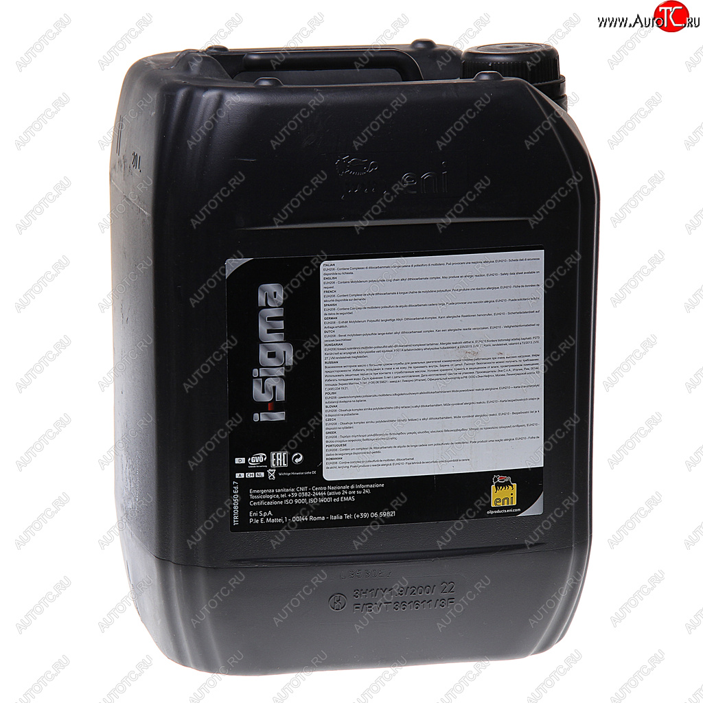 13 099 р. Масло дизельное I-SIGMA PERFORMANCE E7 15W40 мин.20л ENI ENI 108050 ENI 108050  с доставкой в г. Керчь