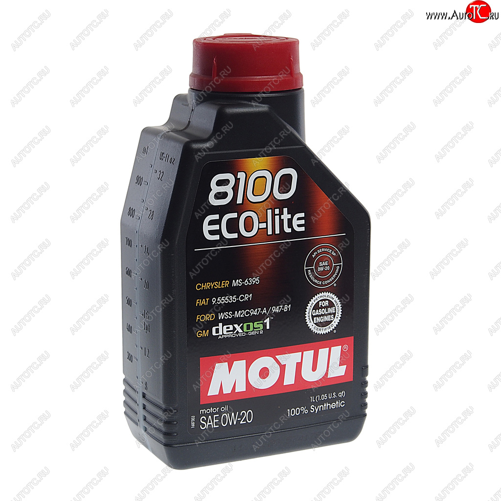 1 789 р. Масло моторное 8100 ECO-LITE 0W20 синт.1л MOTUL MOTUL 108534  с доставкой в г. Керчь