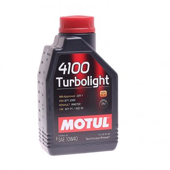 999 р. Масло моторное 4100 TURBOLIGHT 10W40 псинт.1л MOTUL MOTUL 108644  с доставкой в г. Керчь. Увеличить фотографию 1