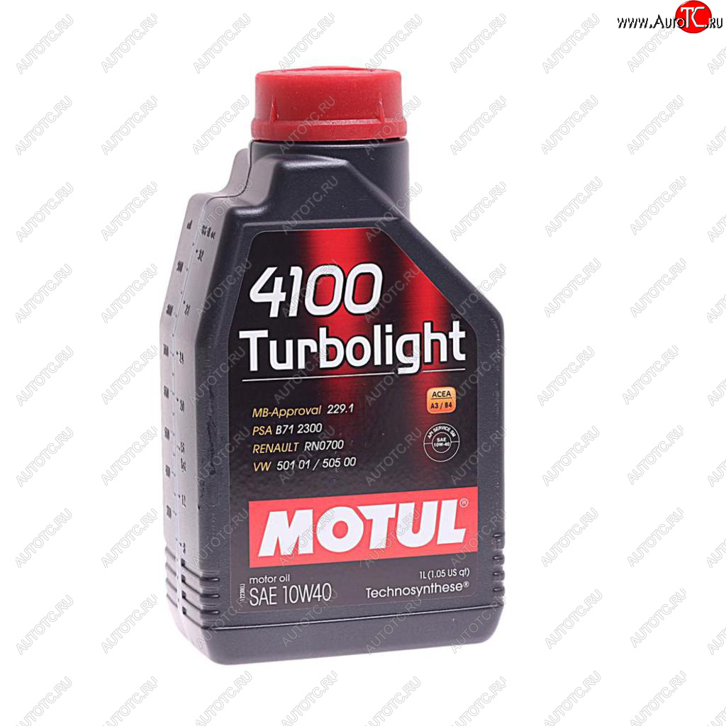 999 р. Масло моторное 4100 TURBOLIGHT 10W40 псинт.1л MOTUL MOTUL 108644  с доставкой в г. Керчь