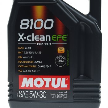 5 949 р. Масло моторное 8100 X-CLEAN EFE 5W30 синт.4л MOTUL MOTUL 109171  с доставкой в г. Керчь. Увеличить фотографию 2