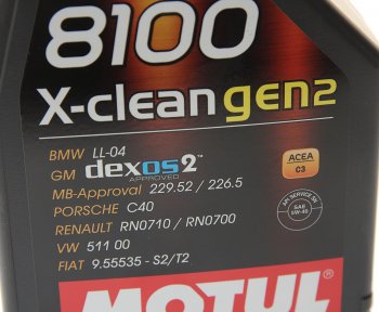 1 379 р. Масло моторное 8100 X-CLEAN GEN2 5W40 синт.1л MOTUL MOTUL 109761 MOTUL 109761  с доставкой в г. Керчь. Увеличить фотографию 2