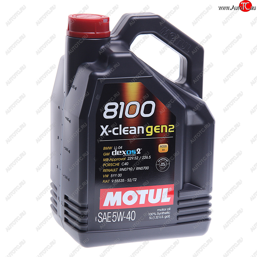 6 899 р. Масло моторное 8100 X-CLEAN GEN2 5W40 синт 5л MOTUL MOTUL 109762  с доставкой в г. Керчь