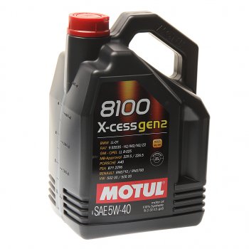7 199 р. Масло моторное 8100 X-CESS GEN2 5W40 синт.5л MOTUL MOTUL 109776  с доставкой в г. Керчь. Увеличить фотографию 1