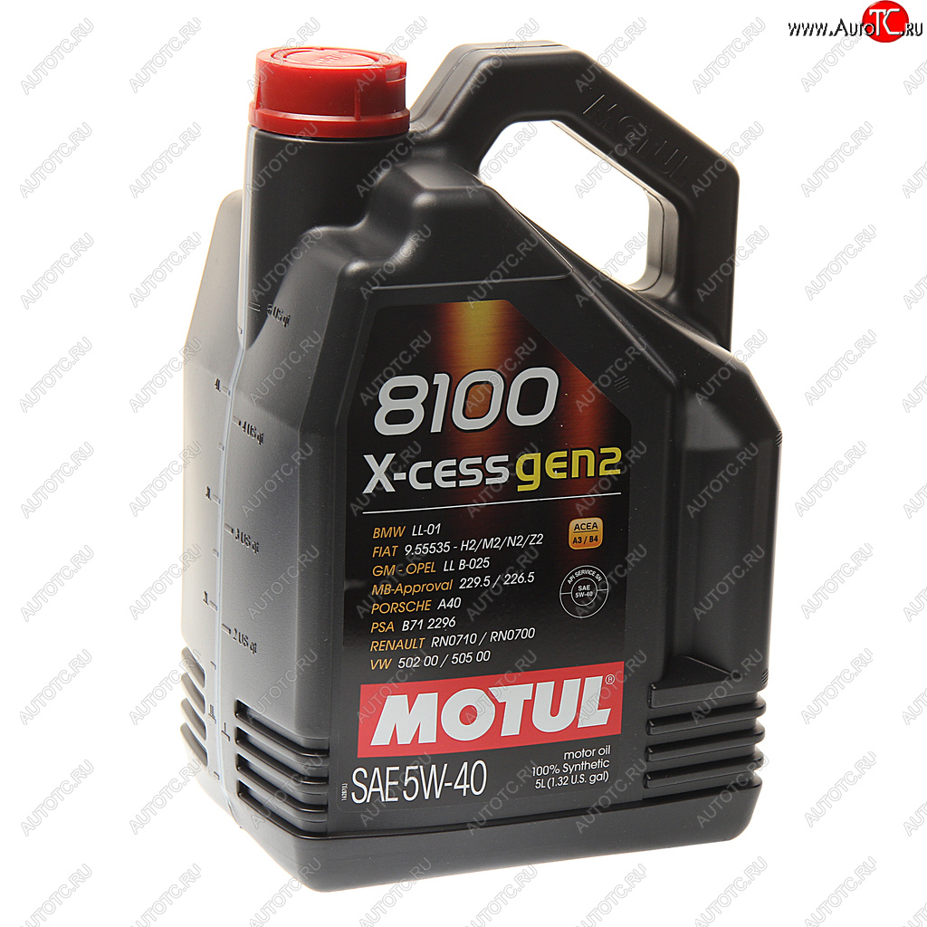7 199 р. Масло моторное 8100 X-CESS GEN2 5W40 синт.5л MOTUL MOTUL 109776  с доставкой в г. Керчь