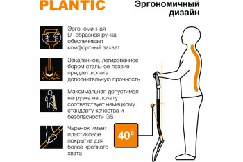 2 269 р. Лопата штыковая с металлическим черенком и ручкой Terra PLANTIC PLANTIC TERRA 11002-01  с доставкой в г. Керчь. Увеличить фотографию 3