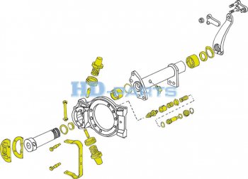 17 999 р. Ремкомплект суппорта Z-CAM VOLVO FH,FM левогоправого (полный комплект) HD-PARTS HD-PARTS 110050  с доставкой в г. Керчь. Увеличить фотографию 9