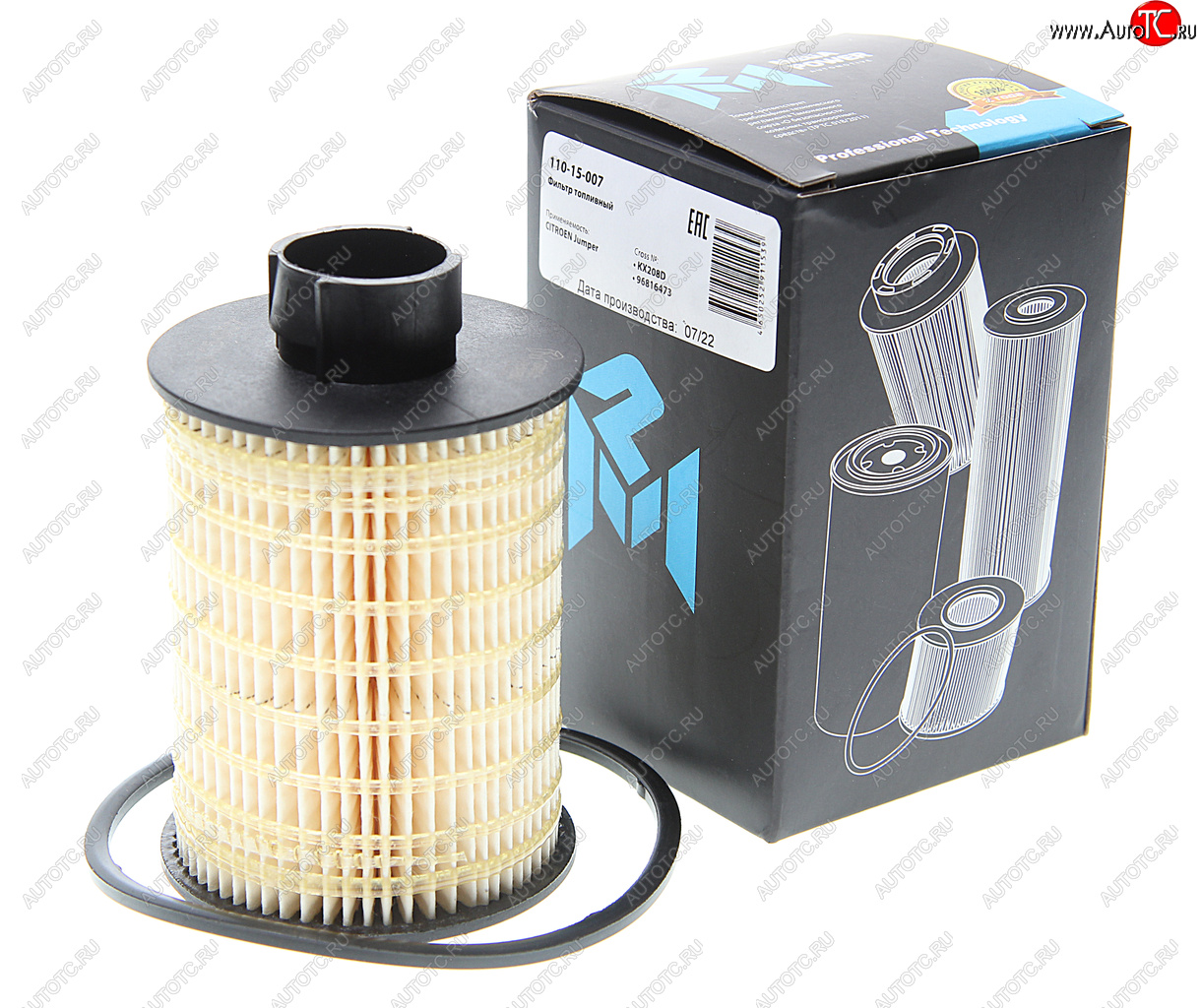 260 р. Фильтр топливный CITROEN Jumper MEGAPOWER MEGAPOWER 110-15-007  с доставкой в г. Керчь
