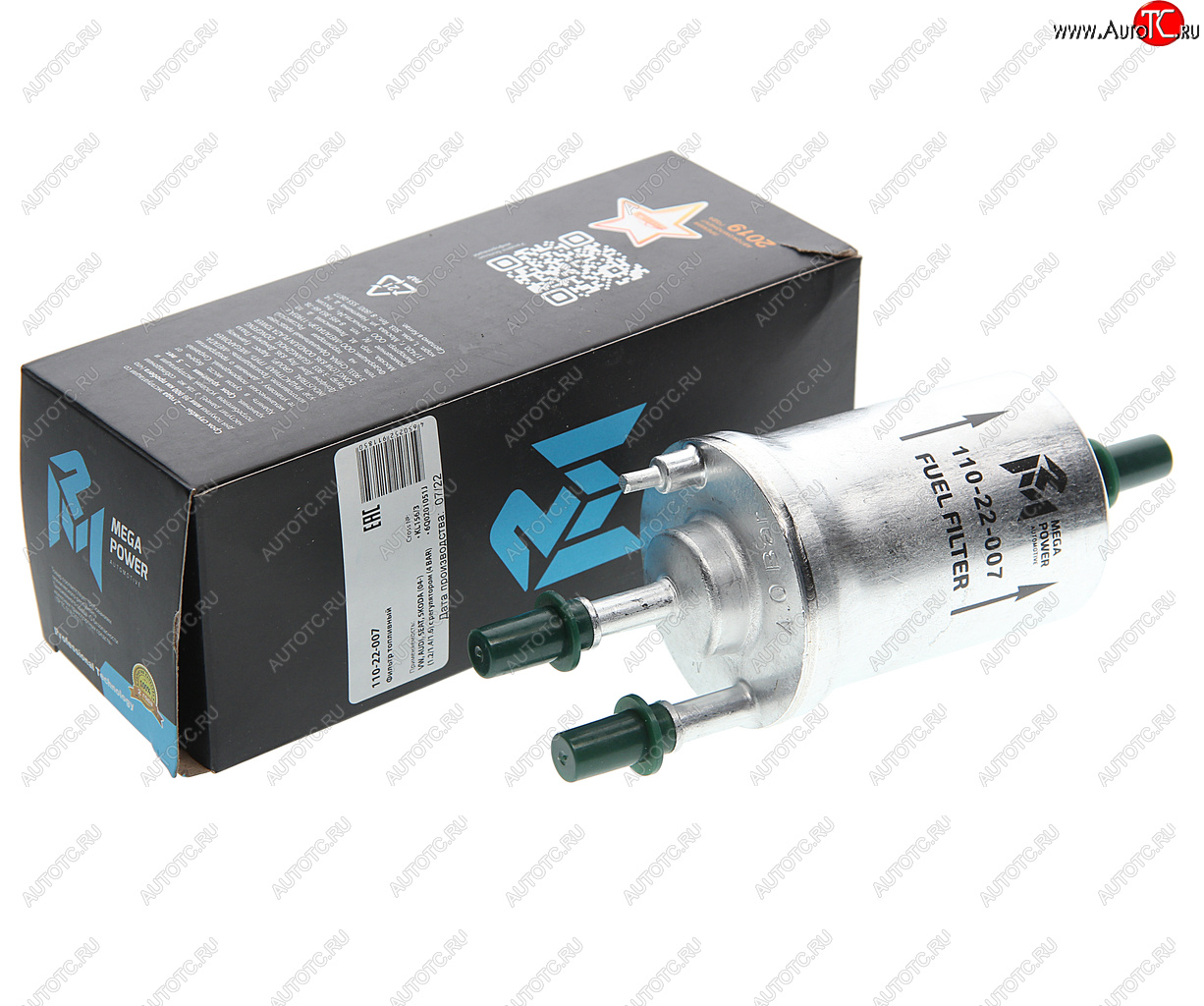 819 р. Фильтр топливный VW AUDI SEAT SKODA (04-) (1.21.41.6) с регулятором (4 BAR) MEGAPOWER MEGAPOWER 110-22-007  с доставкой в г. Керчь