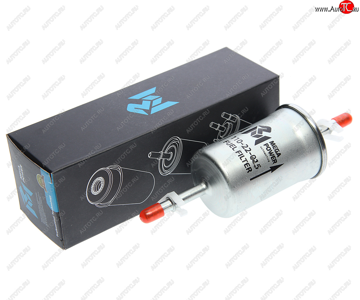253 р. Фильтр топливный FORD Focus I (98-04) MEGAPOWER MEGAPOWER 110-22-015  с доставкой в г. Керчь