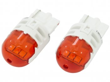 2 689 р. Лампа светодиодная 12V W21W WX3x16d 80Лм (2шт.) Led Amber Ultinon Pro6000 PHILIPS PHILIPS 11065au60x2  с доставкой в г. Керчь. Увеличить фотографию 1