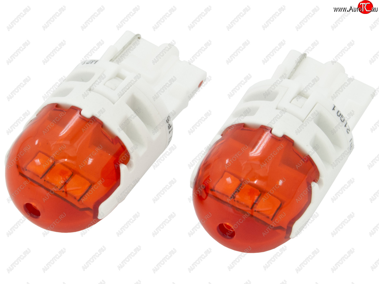 2 689 р. Лампа светодиодная 12V W21W WX3x16d 80Лм (2шт.) Led Amber Ultinon Pro6000 PHILIPS PHILIPS 11065au60x2  с доставкой в г. Керчь