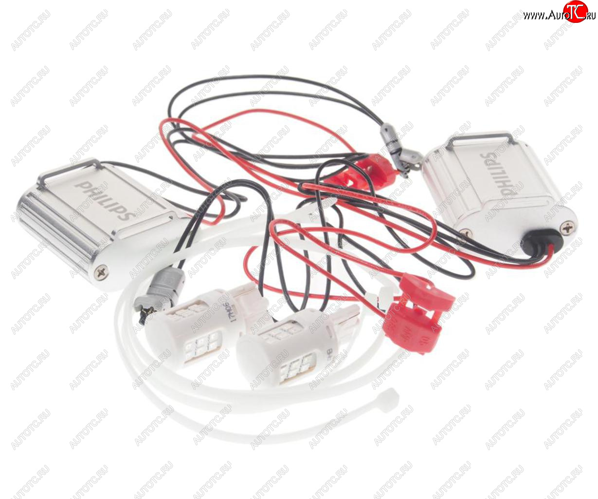 2 799 р. Лампа светодиодная 12V WY21W W3-16q бесцокольная желтая (2шт.) с обманкой CANbus PHILIPS PHILIPS 11065ulax2  с доставкой в г. Керчь