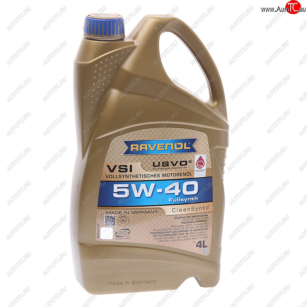 8 349 р. Масло моторное VSI 5W40 синт.4л RAVENOL RAVENOL 1111130-004  с доставкой в г. Керчь