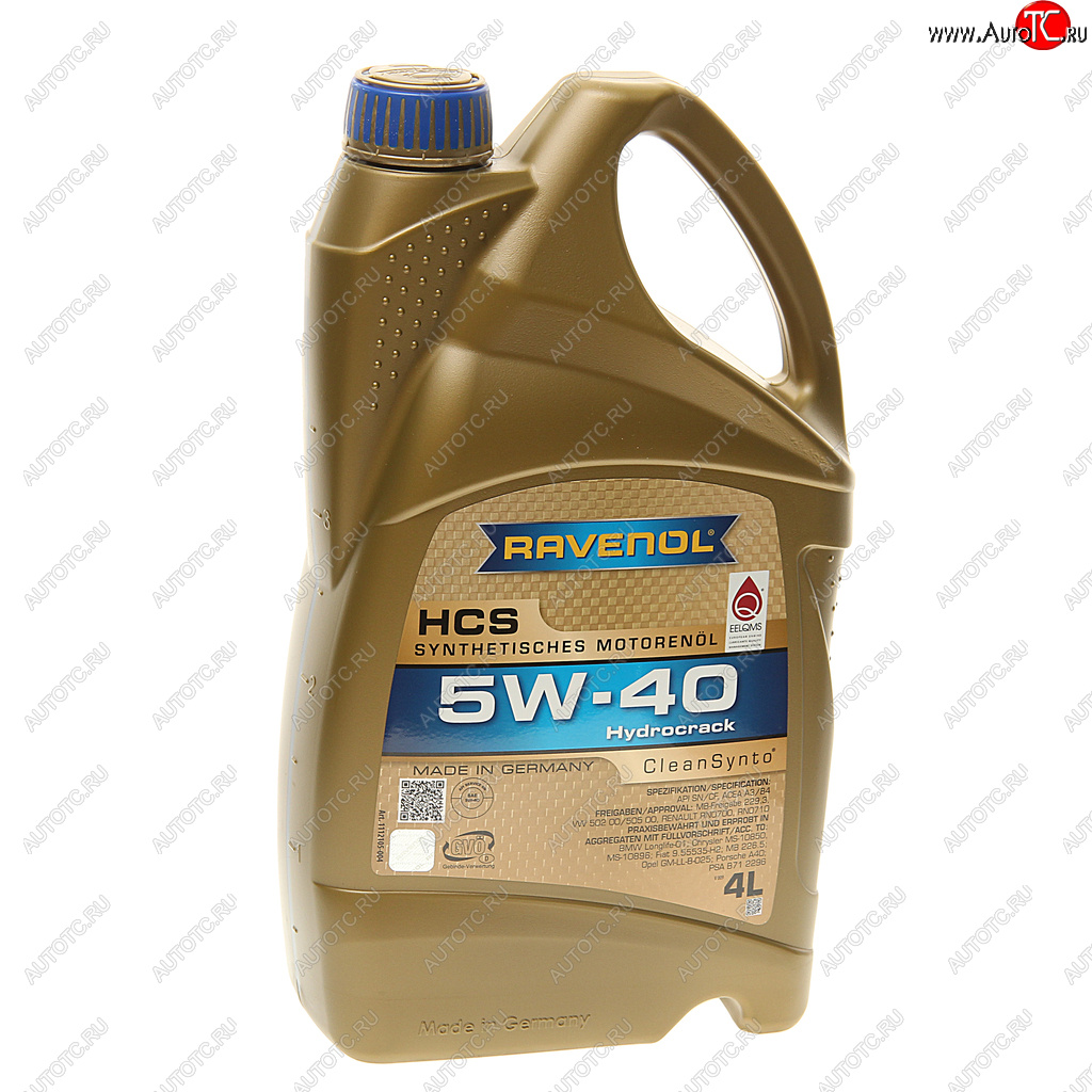 5 399 р. Масло моторное HCS 5W40 синт.4л RAVENOL RAVENOL 1112105-004  с доставкой в г. Керчь