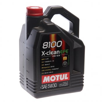 7 299 р. Масло моторное 8100 X-CLEAN EFE 5W30 синт.5л MOTUL MOTUL 111688  с доставкой в г. Керчь. Увеличить фотографию 1