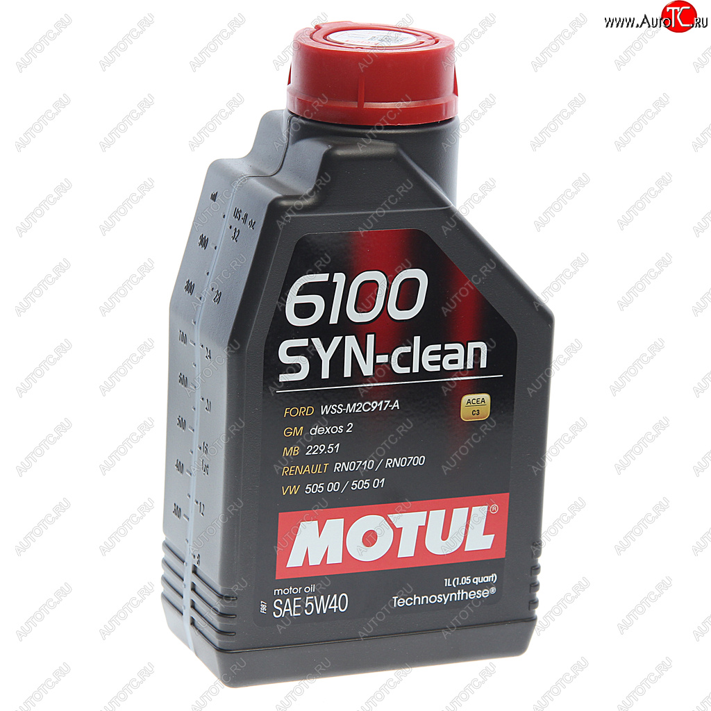 1 259 р. Масло моторное 6100 SYN-CLEAN 5W40 псинт.1л MOTUL MOTUL 111691  с доставкой в г. Керчь