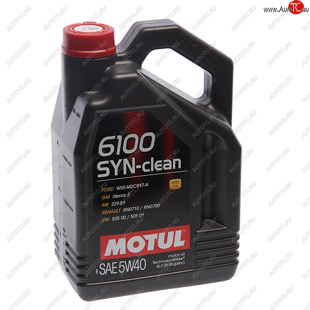 4 599 р. Масло моторное 6100 SYN-CLEAN 5W40 псинт.4л MOTUL MOTUL 111863  с доставкой в г. Керчь