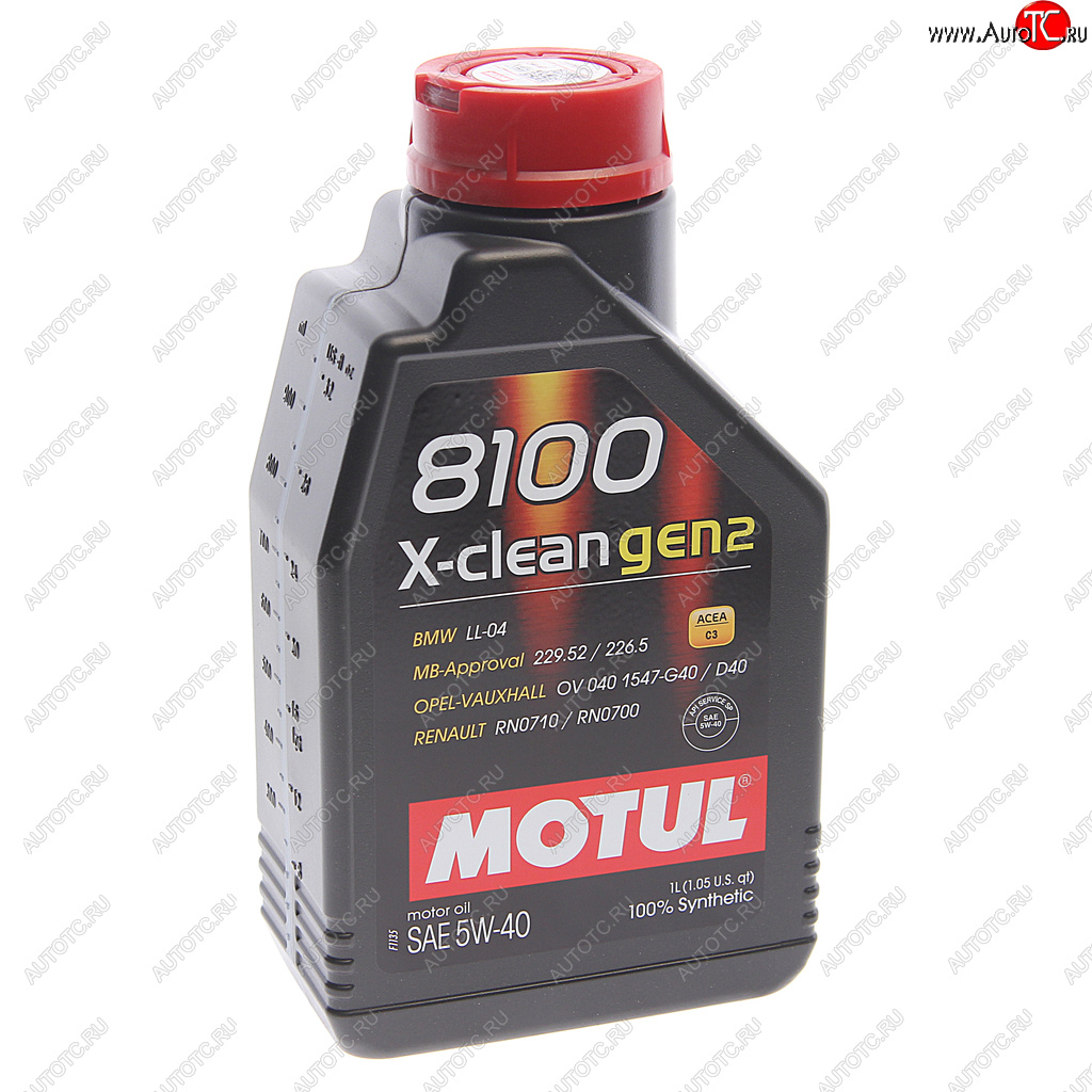 1 469 р. Масло моторное 8100 X-CLEAN GEN2 5W40 синт.1л MOTUL MOTUL 112118  с доставкой в г. Керчь